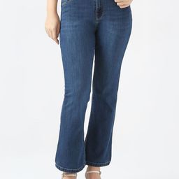 Kraus Jeans Women Flared High-Rise Light Fade Jeans-image-23