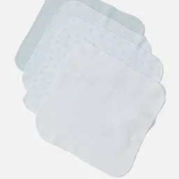 Juniors by Babyshop Kids Set Of 10 Textured Cotton Washcloth-13