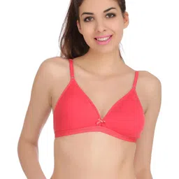 Samvar Pink Cotton Non-Wired Non Padded Minimizer Bra-picture-18