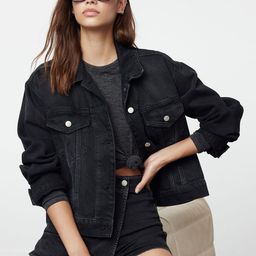 Trendyol Women Camouflage Crop Denim Jacket-image-90