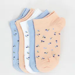 max Women Pack Of 5 Patterned Ankle Length Socks-image-32