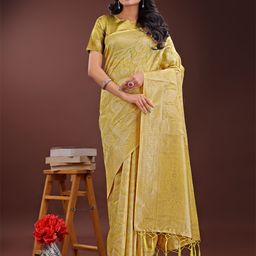 Astita Women Floral Woven Design Zari Saree-image-126