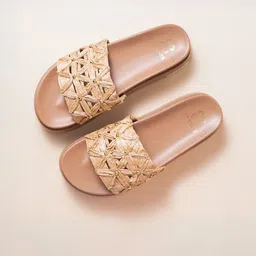 VANSON SHOES Women Embellished Ethnic Open Toe Flats-image-11