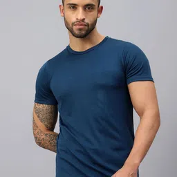 VECTOR X Men Solid Round Neck T-Shirt-image-99