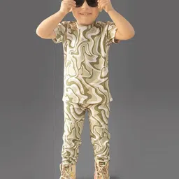 ZIKIGO Unisex Kids Printed T-shirt with Trousers-picture-30