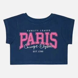 Bodycare Girls Typography Printed Round Neck Cotton T-shirt-10