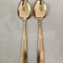 Gold pack of2 Spoon_6,ServingSet Spoon Serving Set-24