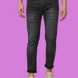 COMFITS Men Classic Low Distress Light Fade Stretchable Jeans-image-54