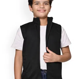 BAESD Boys Fleece Lightweight Open Front Jacket-13
