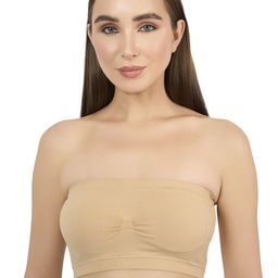 Moda Rapido Full Coverage Lightly Padded Seamless Cotton Tube Bra-27