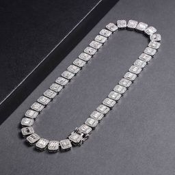 Krelin Men Silver-Plated Artificial Stones Chain-image-101