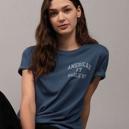AMERICAN EAGLE OUTFITTERS Typography Printed Short Sleeves Cotton T-shirt-picture-21