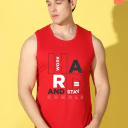 WOOSTRO Pack Of 2 Printed Combo Cotton Gym InnerwearVests VWS26(HARD RED)(ENJOY ORANGE)-picture-33