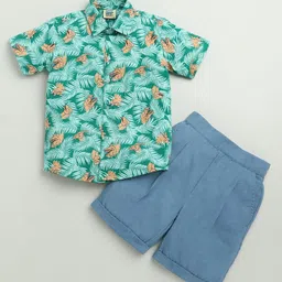 ZIP ZAP ZOOP Boys Printed Shirt with Shorts-25