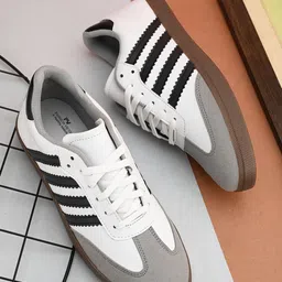 Fashion Victim Men Striped Sneakers-picture-20