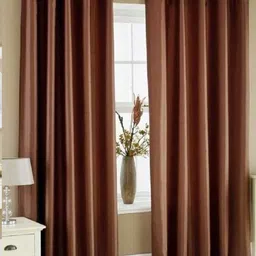 BELLA TRUE Brown 4 Pieces Ripple Fold Window Curtains-image-47