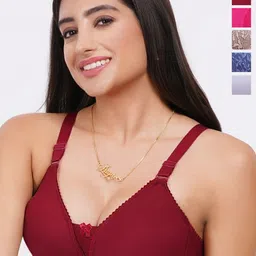 Liigne Pack Of 5 Full Coverage Cotton Bra-15
