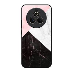 QRIOH Marble Collage Printed Sleek & Lightweight Silicone Realme P3 Pro 5G Glass Back Case-57