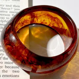 A little Extra Brown Plastic Bangle-38