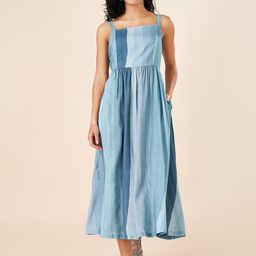 AKKRITI BY PANTALOONS Striped Fit & Flare Midi Dress-picture-32