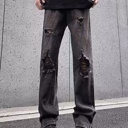 StyleCast x Revolte Men Highly Distressed Light Fade Jeans-image-45