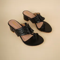 Rubeezz Women Open Toe Block Heel Sandals-picture-40