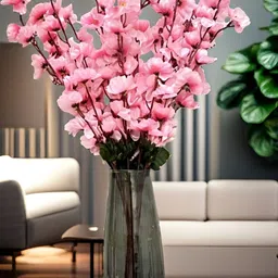 Akaar Pink 3 Pieces Blossom Artificial Flower-6