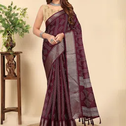 J 6 DESIGNER Woven Design Zari Saree-picture-19