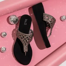 Inc 5 Embellished Party Wedge Sandals-83