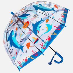 Little Surprise Box LLP Kids Manual 2 Fold Shark Theme Printed Umbrella-image-27