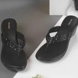 WALKWAY by Metro Embellished Wedge Sandals-15