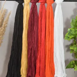 LA FEMINAE Pack Of 6 Pure Cotton Dupattas-22