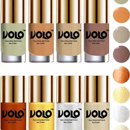 VOLO Set of 8 High-Shine Professional Nail Polish-9ml Each-Combo No-26-16
