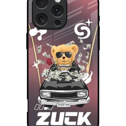 QRIOH Solid Printed iPhone 16 Pro Back Case Mobile Accessories-image-1