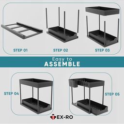 TEX-RO Black Multi-Utility Organisers-0