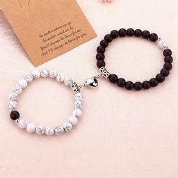 The Roadster Lifestyle Co Men Set Of 2 Silver Plated Beaded Bracelet-image-47