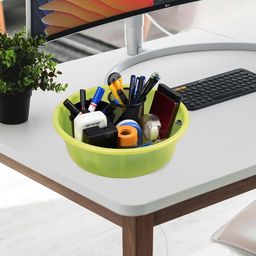 Kuber Industries Green 3 Pieces Regular Desk Organisers 6L Each image 5