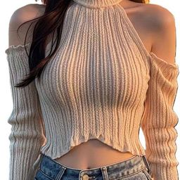 Outzidr Cold-Shoulder Crop Top-image-70