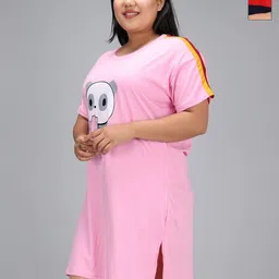 Christy World Women Cotton Pack of 2 Plus Size CottonT-shirt-image-88