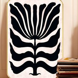 Myntra Elegant Homes White & Black Wooden Floral and Botanical Wall Art-image-88