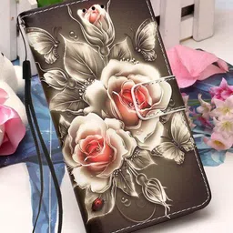 PEEPERLY Floral Printed iPhone 16 Flip Case Mobile Accessories-33