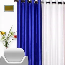 151 cm (5 ft) Polyester Semi Transparent Window Curtain (Pack Of 2) (Solid, Multicolor)-image-64