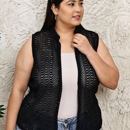 UnaOne Women Embroidered Shrug-image-65