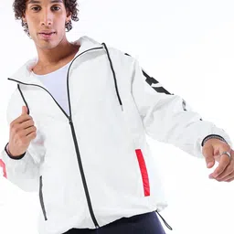 Bewakoof Air 1.0 Men Typography Oversized Windcheater Jacket-picture-12