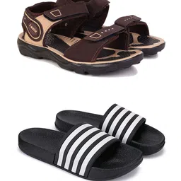 PENNEN Men Set Of 2 Sports Sandals & Sliders-picture-17