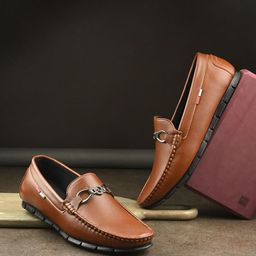 KASTAVA Men Round Toe Lightweight Loafers-image-77