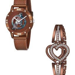 Gopal Shopcart Unisex Round Dial Analogue Watch With Bracelet Aevenger BRO L & H-image-75