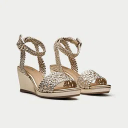 Oroh Open Toe Leather Wedge Heel Sandals-picture-10