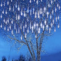 KAVYARA White Waterfall Meteor Drop String Light image 4