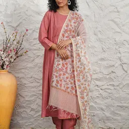 JAYPORE Printed Block Print Dupatta-1
